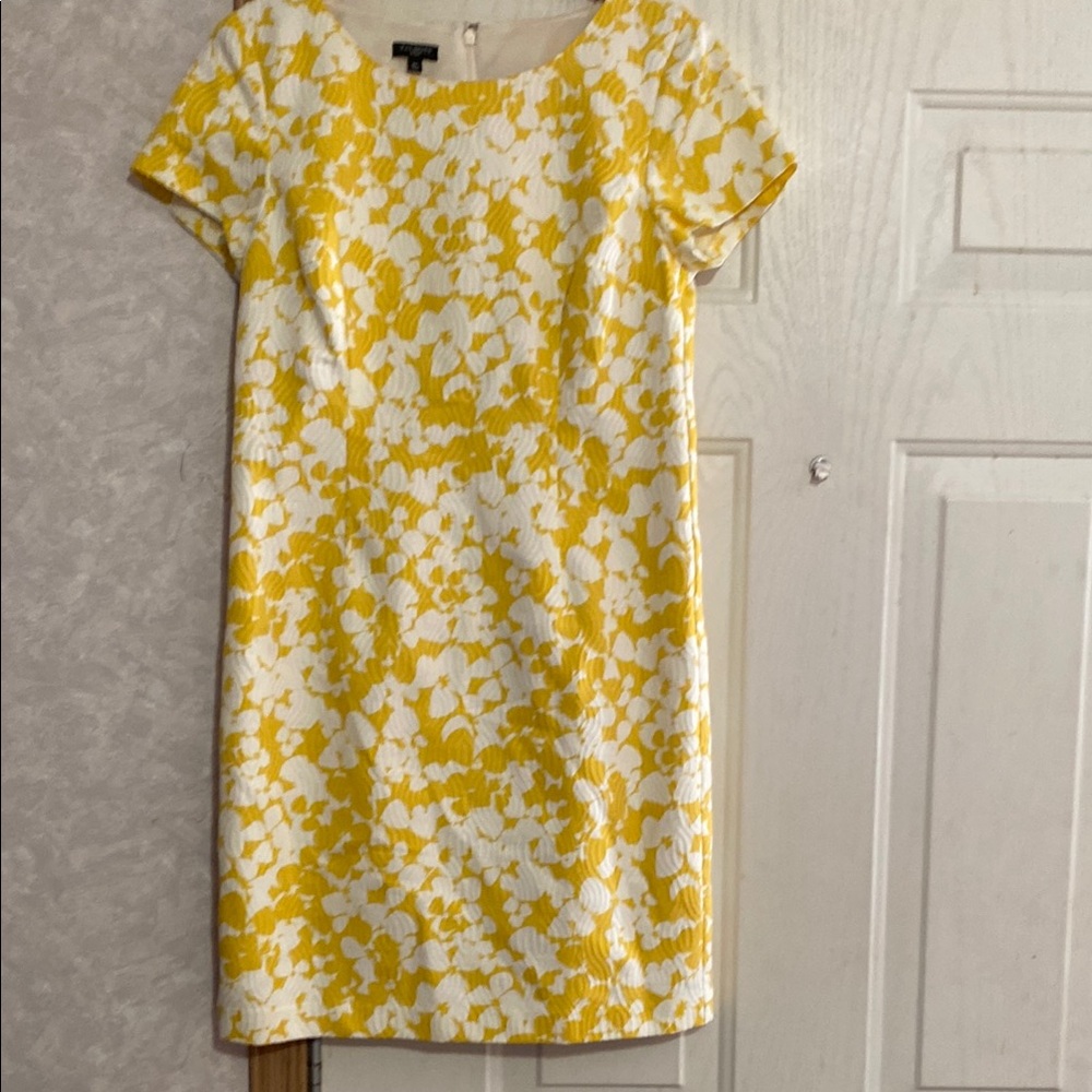 Talbots Yellow and White Floral Dress